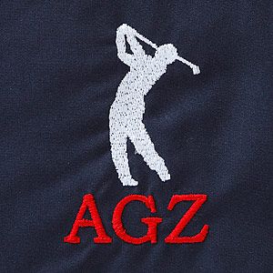 Golfer Silhouette Water Resistant Personalized Golf Wind Shirt