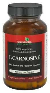 Futurebiotics   100% Vegetarian L Carnosine 500 mg.   60 Vegetarian Capsules