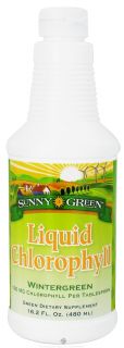 Sunny Green   Liquid Chlorophyll Wintergreen 100 mg.   16.2 oz.