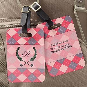 Ladies Personalized Golf Bag Tags