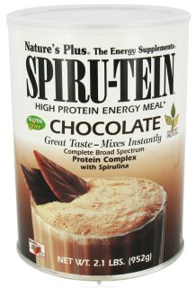 Natures Plus   Spiru Tein High Protein Energy Meal Chocolate   2.1 lbs.