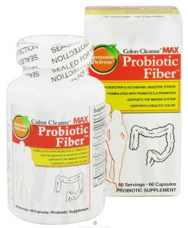 Health Plus   Colon Cleanse MAX Probiotic Fiber   60 Capsules