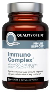 Quality Of Life Labs   Immuno Complex AHCC   30 Vegetarian Capsules