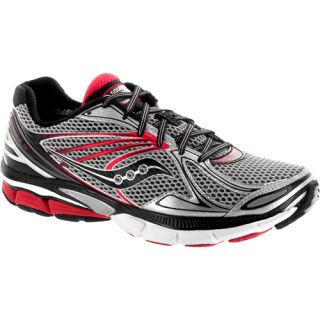 Saucony Hurricane 15 Saucony Mens Running Shoes Silver/Red/Black