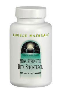 Source Naturals   Beta Sitosterol Mega Strength 375 mg.   120 Tablets