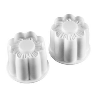 Flower Pattern Cookie Cutter Mold with Plunger (2 Pieces)