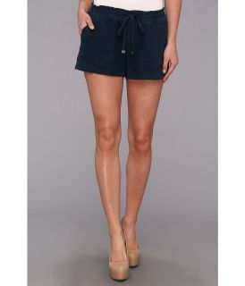 Juicy Couture Linen Short Womens Shorts (Navy)