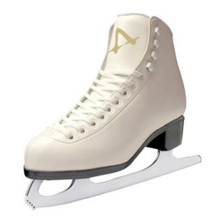 Ladies American Tricot Lined Ice skates   White (8)