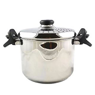 6 QT 3 Layer Stainless steel Soup Pot with Cover, Dia 20cm x H14.5cm