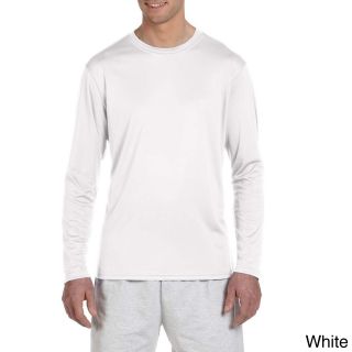 Champion Champion Mens Double Dry Performance Long Sleeve T shirt White Size XXL