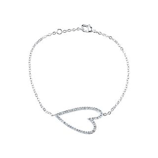 Bridge Jewelry Crystal Heart Bracelet