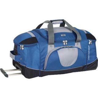 High Sierra 26in Wheeled Duffel With Backpack Straps Blue Yonder/tungsten/black