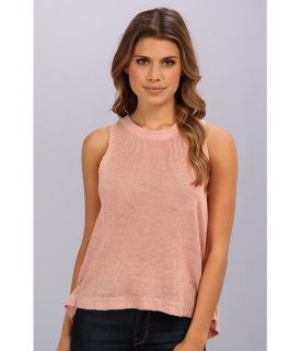 Central Park West Solid Sheer Back Womens Sleeveless (Pink)