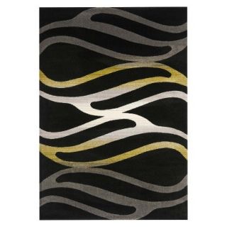 Safavieh Swirl Area Rug   Black (67x96)