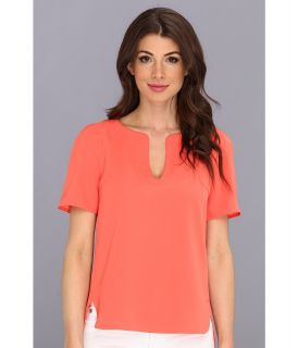 Trina Turk Pearle Top Womens Blouse (Red)