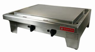 Cook Tek 36 Countertop Induction Plancha   Chrome/Stainless 400v