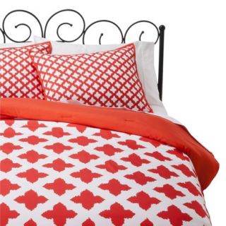 Xhilaration Ethnic Star Comforter Set   Coral (Twin/Twin Extra Long)