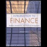 Introduction to Finance  Markets, Investments, and Financial Management