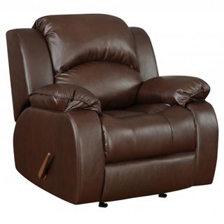 Samara Chocolate Bonded Leather Reclining Chair