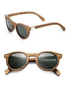 Shwood Florence Teak & Oak Round Sunglasses   Teak