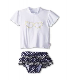 Seafolly Kids Daisy Sunvest Set Girls Swimwear Sets (Navy)