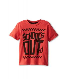 Volcom Kids Schools Out S/S Tee Boys T Shirt (Red)
