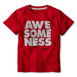 Nike Graphic Tee   Boys 4 7, Red, Red, Boys