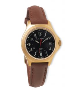 Womens Classic Field Watch, Gold Plated