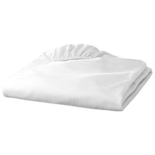 TL Care Jersey Knit Fitted Crib Sheet   White