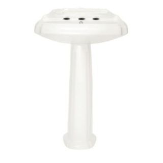 American Standard Antiquity Pedestal with 8 in. Faucet Centers in White DISCONTINUED 0228.080.020