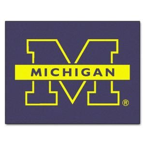 FANMATS University of Michigan All Star 2 ft. 10 in. x 3 ft. 9 in. All Star Rug 3405