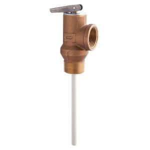 Watts 3/4 in. Cast Brass FPT Temperature and Safety Pressure Relief Valve 100XL DP TT