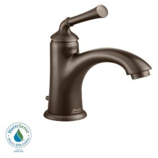 American Standard Portsmouth Monoblock Single Hole 1 Handle Mid Arc Bathroom Faucet in Oil Rubbed Bronze with Speed Connect Drain 7415.101.224