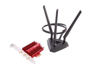 ASUS PCE AC66 Next Generation AC Dual Band Wireless Adapter IEEE 802.11ac, IEEE 802.11a/b/g/n PCI Express Up to 1750Mbps (450/1300Mbps) Wireless Data Rates