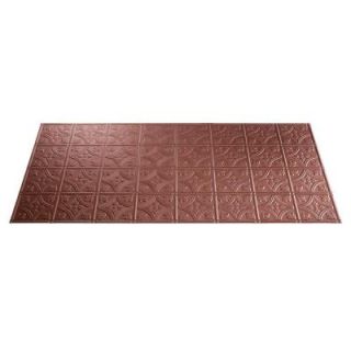 Fasade Traditional 1 2 ft. x 4 ft. Argent Copper Lay in Ceiling Tile L51 10