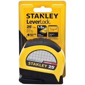 Stanley 25 ft. CC Lever lock Engineer Tape STHT30759L