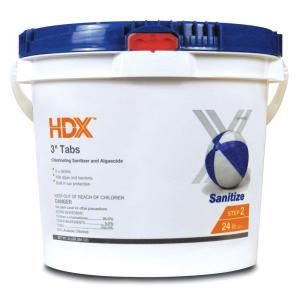 HDX 24 lb. 3 in. Chlorine Tabs 26438947461