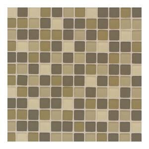 Daltile Maracas Lake Shores Blend 12 in. x 12 in. 8mm Frosted Glass Mesh Mount Mosaic Wall Tile (10 sq. ft. / case) DISCONTINUED P66511FMS1P