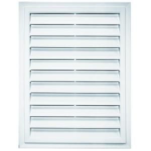 Builders Edge 18 in. x 24 in. Rectangle Gable Vent #117 Bright White 120061824117