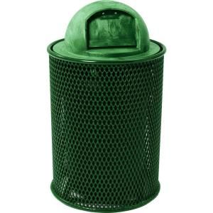 32 gal. Park Green Trash Can with Dome Lid HD D003RLLD GR