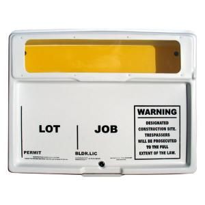 DOC BOX Permit Posting Box with window and lock 10101