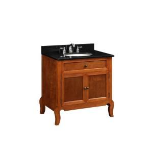 30 in. W x 34 1/4 in. H x 21 in. D Vanity Cabinet Only in Light Mahogany H270130