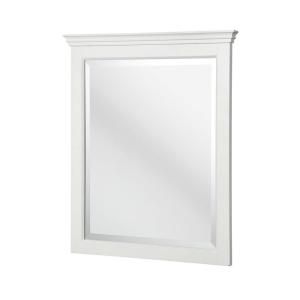 Pegasus Carrabelle 31 in. L x 25 in. W Wall Mirror in White CAWM2530