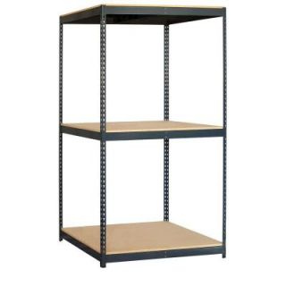 Salsbury Industries 9700 Series 48 in. W x 84 in. H x 36 in. D Heavy Duty Steel and Particleboard Solid Shelving 9743