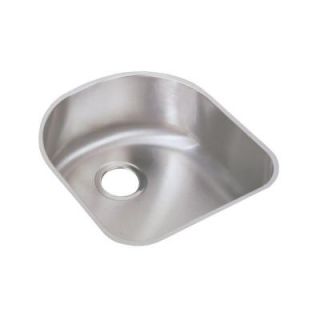 Elkay Lustertone Undermount Stainless Steel 18 1/2x20x7.5 0 Hole Single Bowl Kitchen Sink ELUH1716
