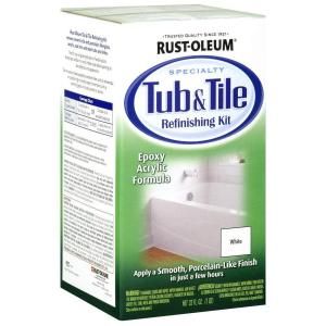 Rust Oleum Specialty 1 qt. White Tub and Tile Refinishing Kit 7860519