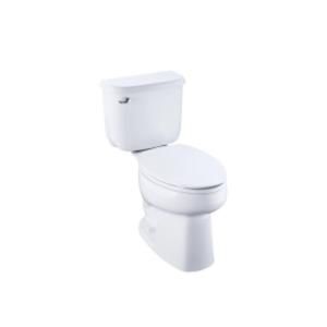 Sterling Plumbing Windham 2 Piece High Efficiency Elongated Toilet in White 402081 0