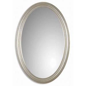 Global Direct 31 in. x 21 in. Silver Oval Framed Mirror 08601 P