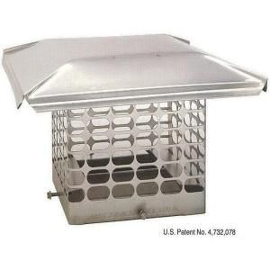 The Forever Cap 9 in. x 13 in. Adjustable Single Flue Stainless Steel Chimney Cap FCSF813