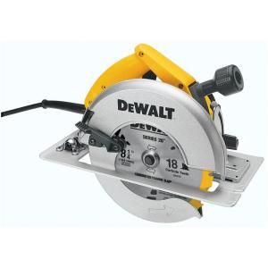 DEWALT 8 1/4 in. (210mm) Circular Saw with Rear Pivot Depth of Cut Adjustment and Electric Brake DW384